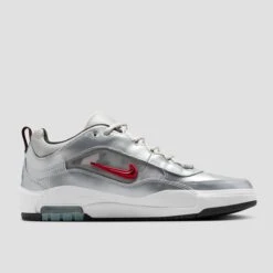 Nike SB Air Max Ishod Premium Skate Shoes Metallic Silver / Varsity Red 18 Nike SB Air Max Ishod Premium Skate Shoes Metallic Silver / Varsity Red -Slam City Shop HF3062 007