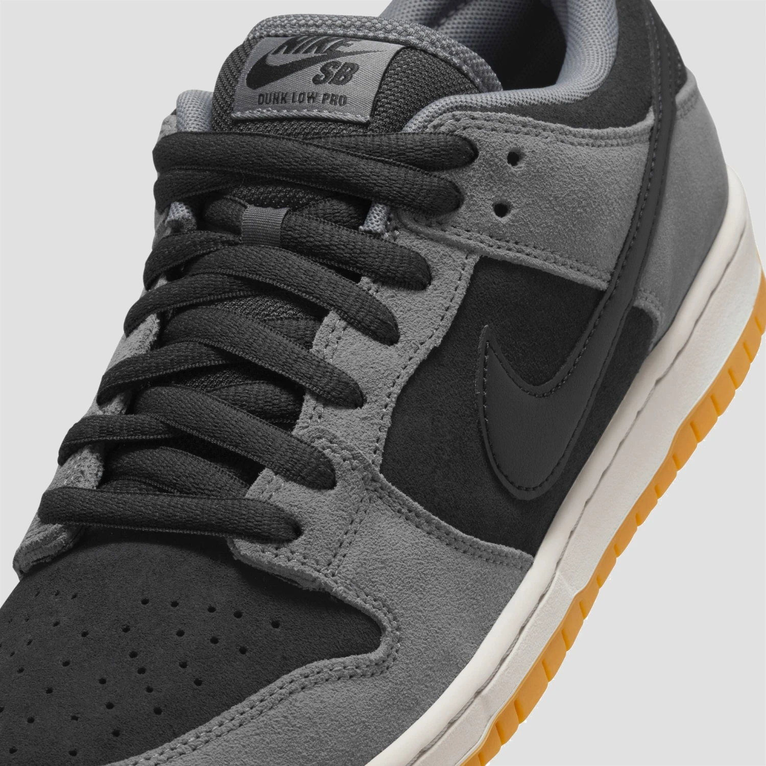 Nike SB Dunk Low Pro Skate Shoes Dk Smoke Grey / Black / Smoke Grey 9 Nike SB Dunk Low Pro Skate Shoes Dk Smoke Grey / Black / Smoke Grey - Image 9