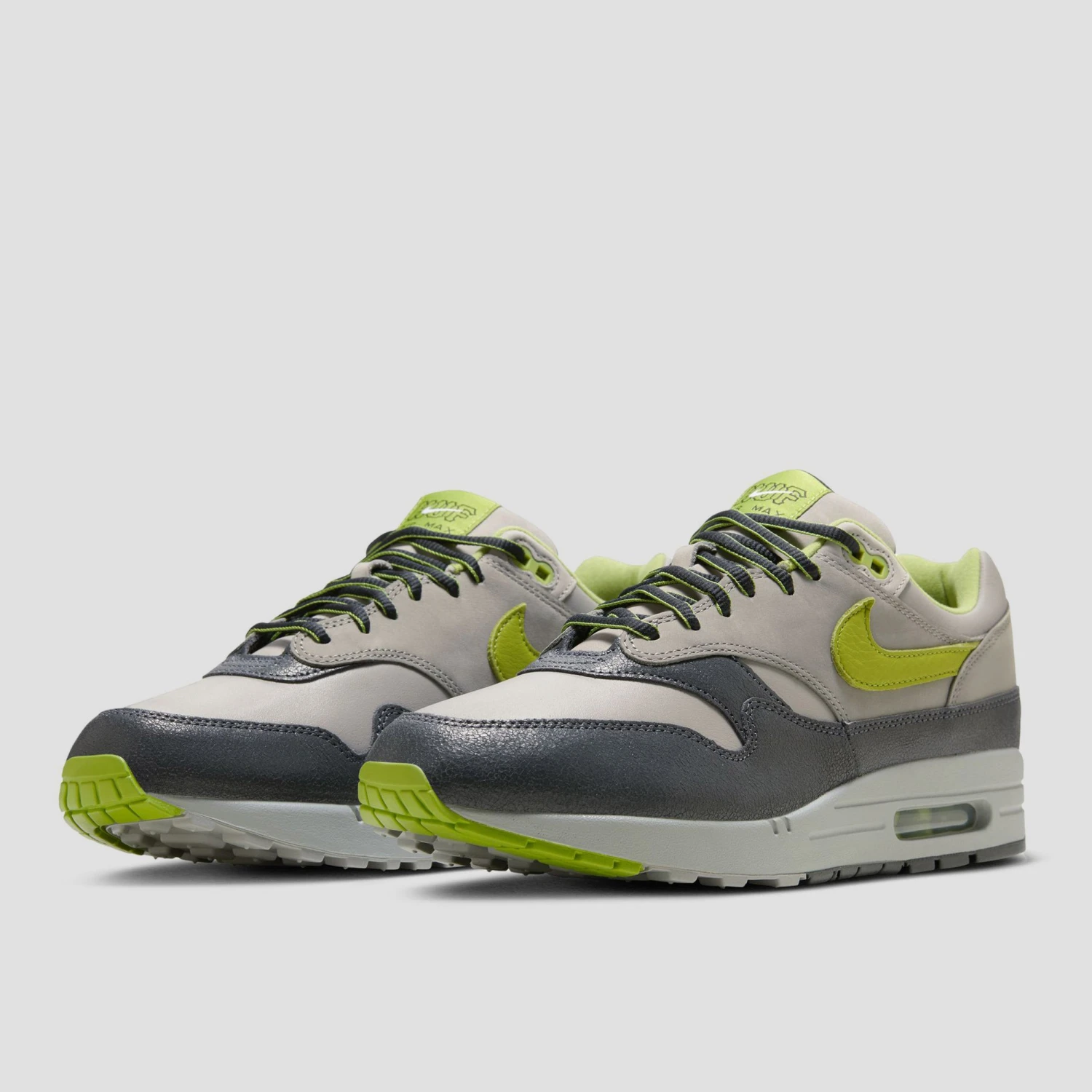 Nike SB Air Max 1 X HUF Shoes Anthracite / Pear / Medium Grey / Flat Pewter 2 Nike SB Air Max 1 X HUF Shoes Anthracite / Pear / Medium Grey / Flat Pewter - Image 2