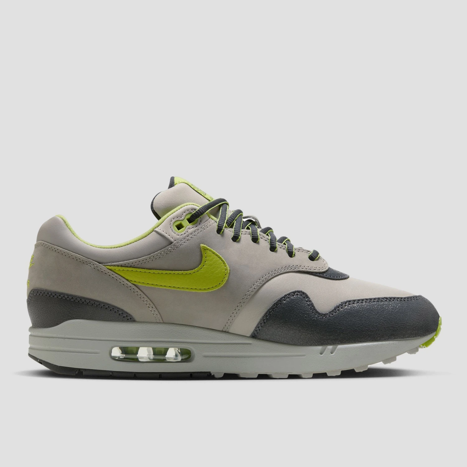 Nike SB Air Max 1 X HUF Shoes Anthracite / Pear / Medium Grey / Flat Pewter 8 Nike SB Air Max 1 X HUF Shoes Anthracite / Pear / Medium Grey / Flat Pewter - Image 8