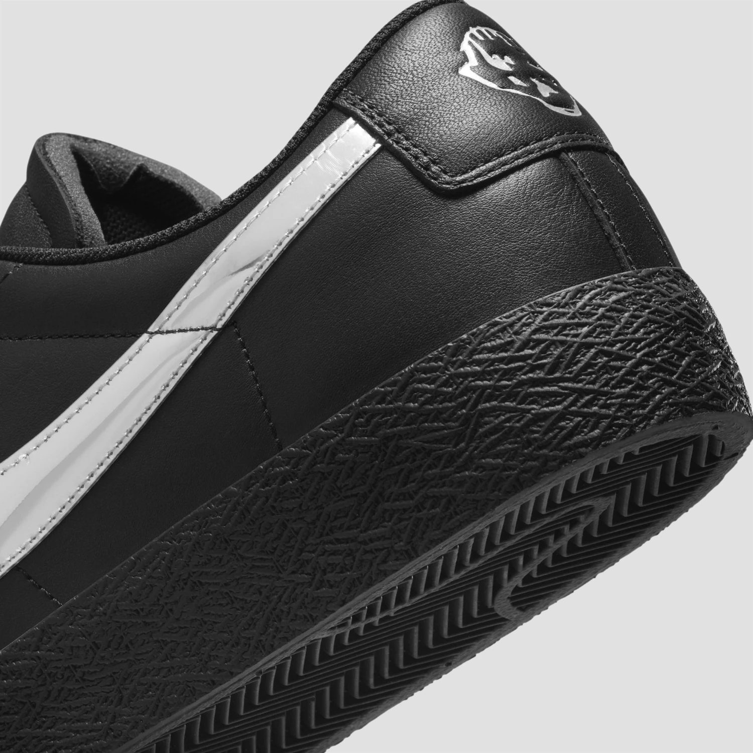 Nike SB X Dancer Zoom Blazer Low Skate Shoes Black / Metallic Silver / Black 9 Nike SB X Dancer Zoom Blazer Low Skate Shoes Black / Metallic Silver / Black - Image 9