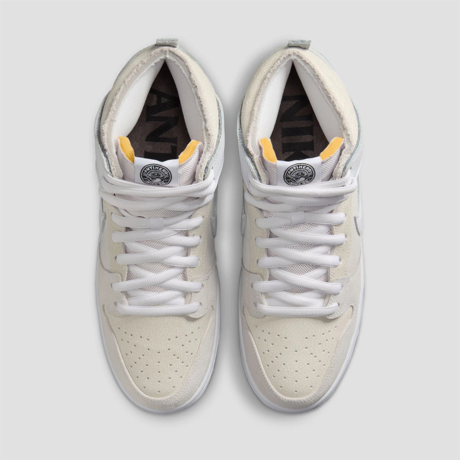 Nike SB Dunk High X Anti Hero Skate Shoes White / White / Black 3 Nike SB Dunk High X Anti Hero Skate Shoes White / White / Black - Image 3