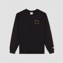 Poets X Danny Minnick World Famous Champion Crew Black With Gold Print