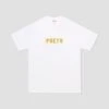 Poets X Danny Minnick OG Flocked T-Shirt White With Gold Flocking