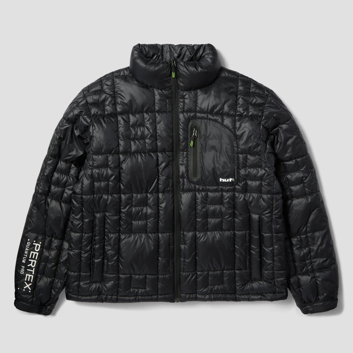HUF Pertex Puffer Jacket Black 1 HUF Pertex Puffer Jacket Black
