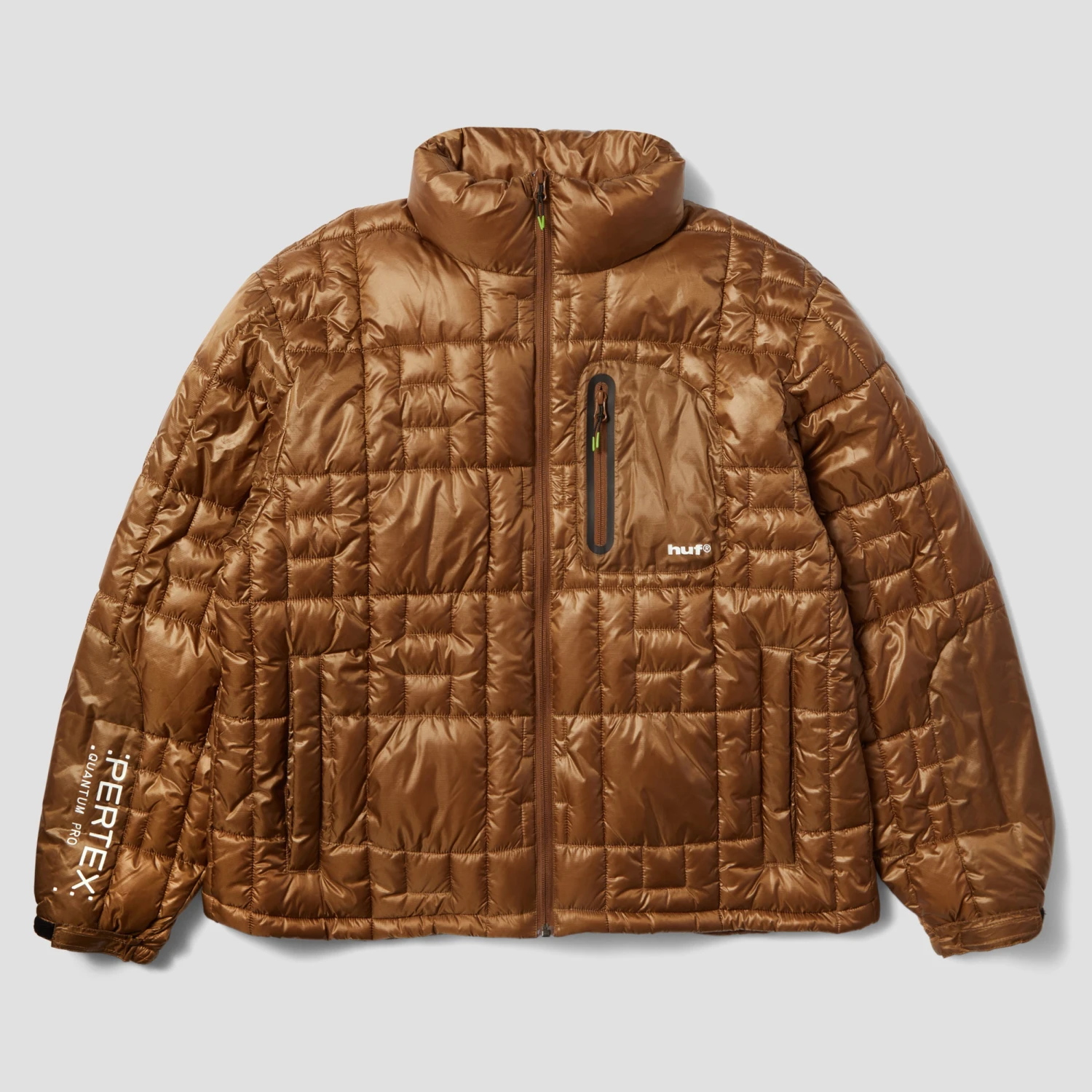 HUF Pertex Puffer Jacket Russet 1 HUF Pertex Puffer Jacket Russet