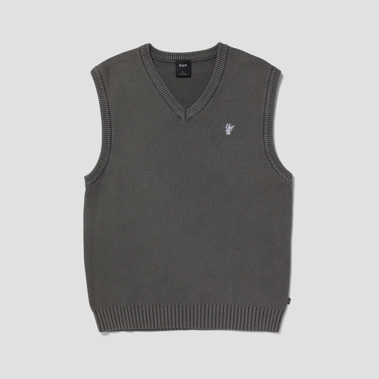 Huf Anton Sweater Vest Black 1 Huf Anton Sweater Vest Black