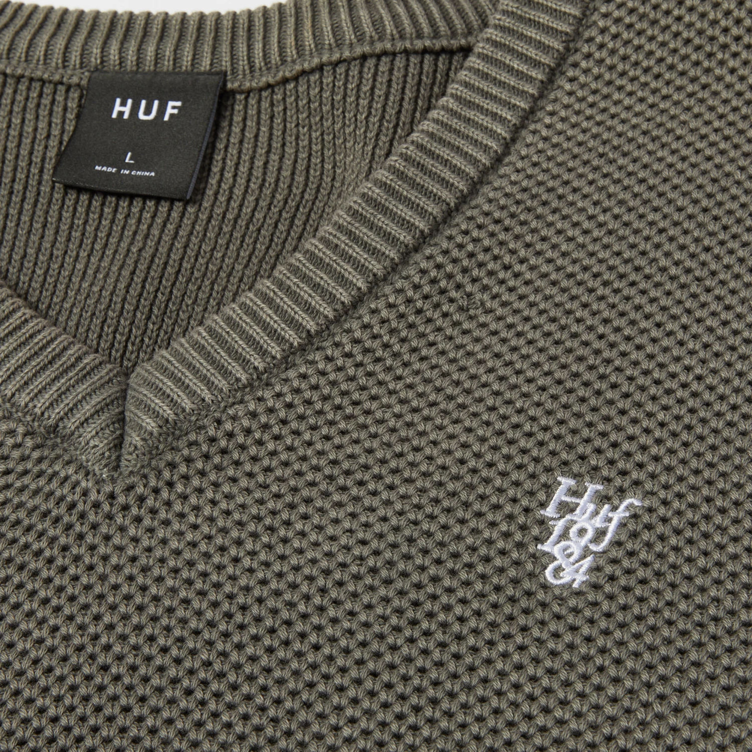 Huf Anton Sweater Vest Black 2 Huf Anton Sweater Vest Black - Image 2