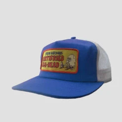 Heroin Certified Egg-Head Trucker Cap Blue