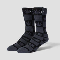 Huf Checkered Plantlife Socks Black