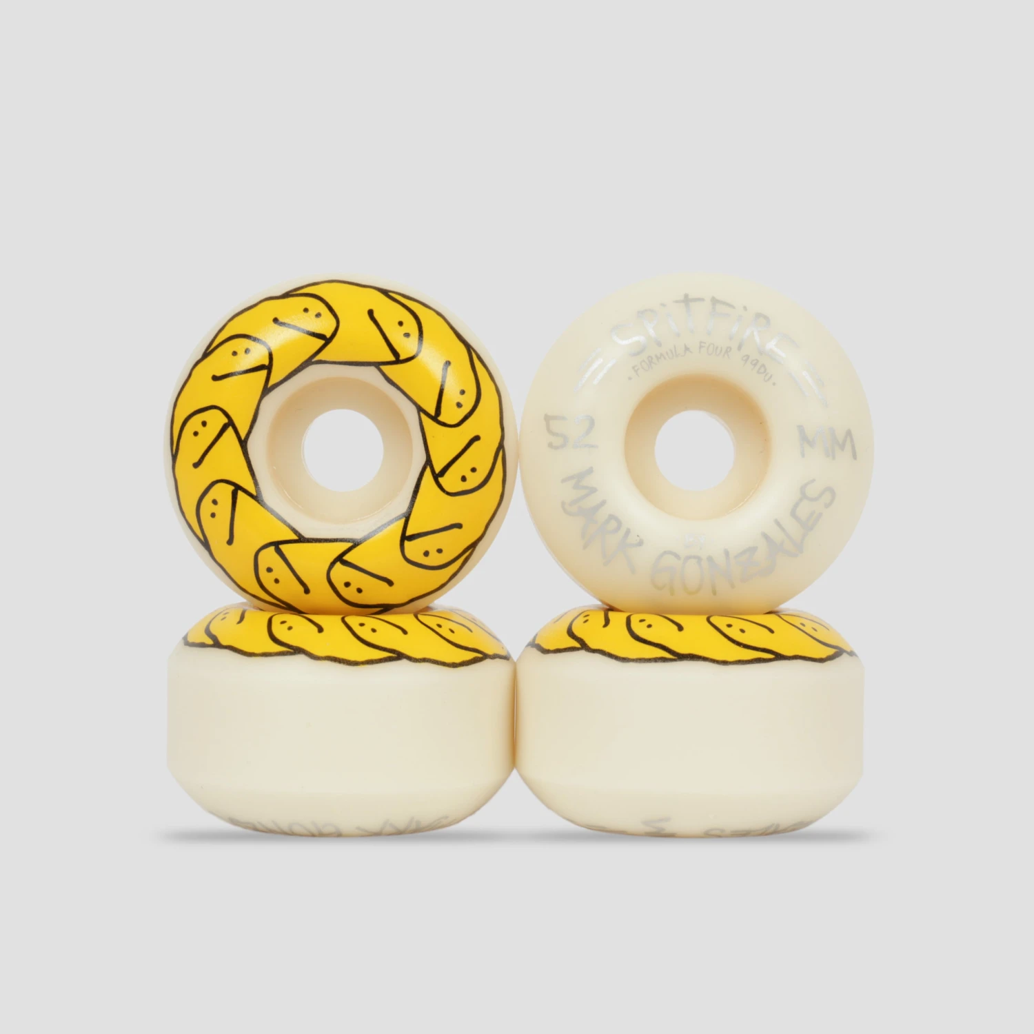 Spitfire 52mm 99DU Formula Four Gonz Shmoos Skateboard Wheels Natural 1 Spitfire 52mm 99DU Formula Four Gonz Shmoos Skateboard Wheels Natural