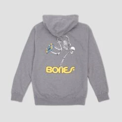 Powell Peralta Skateboard Skeleton Hood Gunmetal Heather