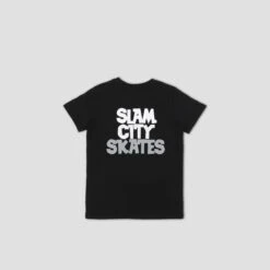 Slam City Classic Scale Logo Kids T-Shirt Black