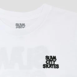 Slam City Classic Scale Logo Youth T-Shirt White -Slam City Shop IMG 2426
