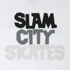 Slam City Classic Scale Logo Kids T-Shirt White -Slam City Shop IMG 2428 89554d37 92f3 4fb9 9ae9 1bbc655c901e