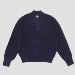 Nike Long Sleeve Military Henley Crew Obsidian