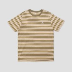 Converse Cons Striped T-Shirt Mossy Sloth