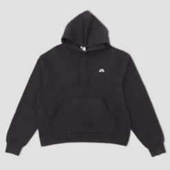 Nike SB Embroidered Logo Fleece Pullover Hood Black