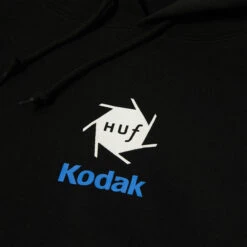 Huf X Kodak Invention Pullover Hoodie Black -Slam City Shop INVENTION P O HOODIE BLACK PF00752 BLACK 03