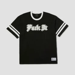 Huf Ives Football Shirt Black