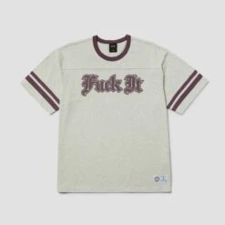 Huf Ives Football Shirt Heather Grey