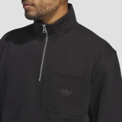 Adidas Shmoo 1/4 Zip Crew Black -Slam City Shop IZ4870 3