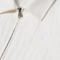 Huf Jacquard Tiger Work Jacket Ivory -Slam City Shop JACQUARD TIGER WORK JACKET IVORY JK00428 IVORY 03