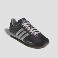 Adidas Country X Always Skate Shoes Core Black / Purple / Silver Metallic -Slam City Shop JH9100 05