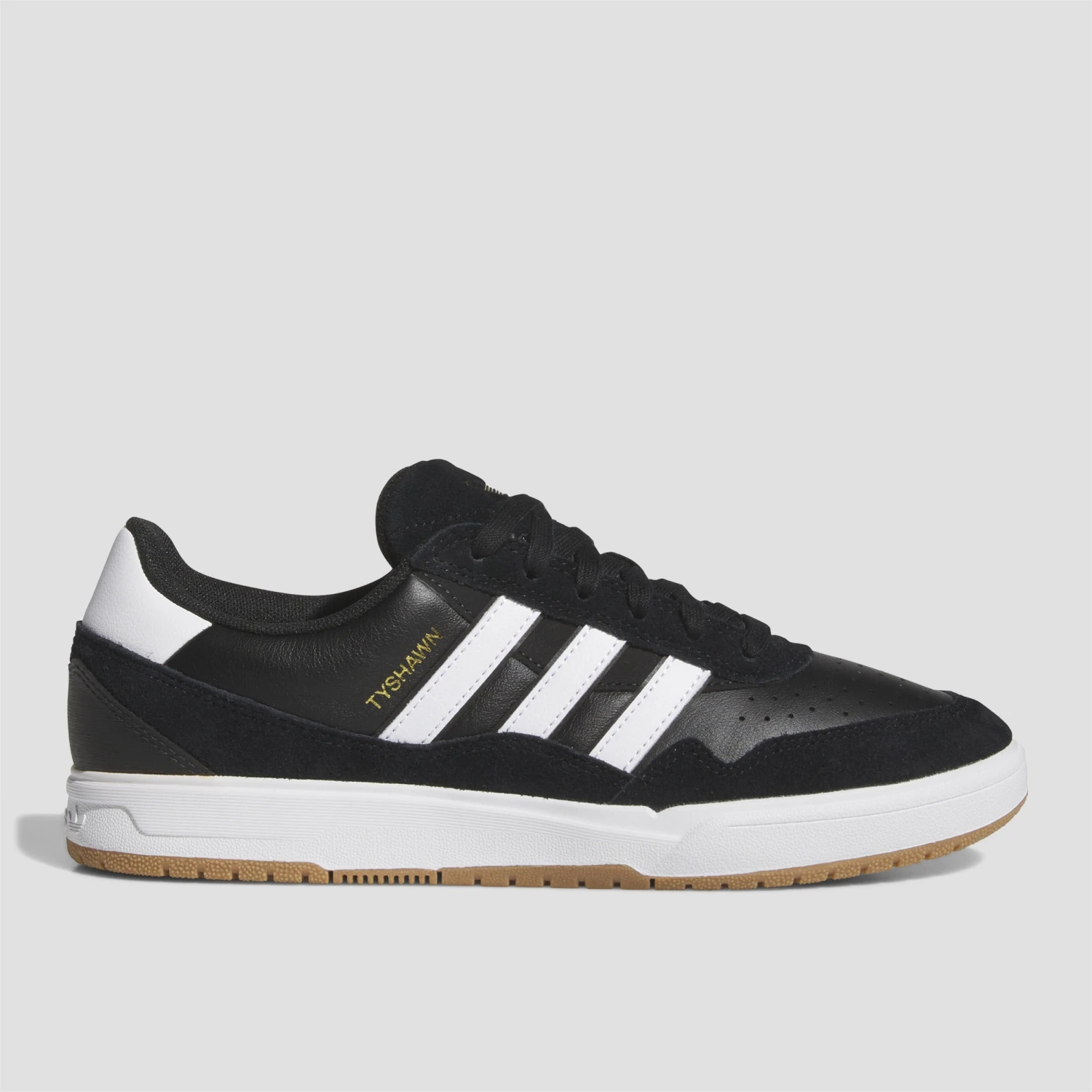 Adidas Tyshawn II Skate Shoes Core Black / Cloud White / Gum 1 Adidas Tyshawn II Skate Shoes Core Black / Cloud White / Gum