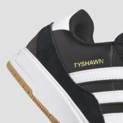 Adidas Tyshawn II Skate Shoes Core Black / Cloud White / Gum 14 Adidas Tyshawn II Skate Shoes Core Black / Cloud White / Gum -Slam City Shop JI0846 07