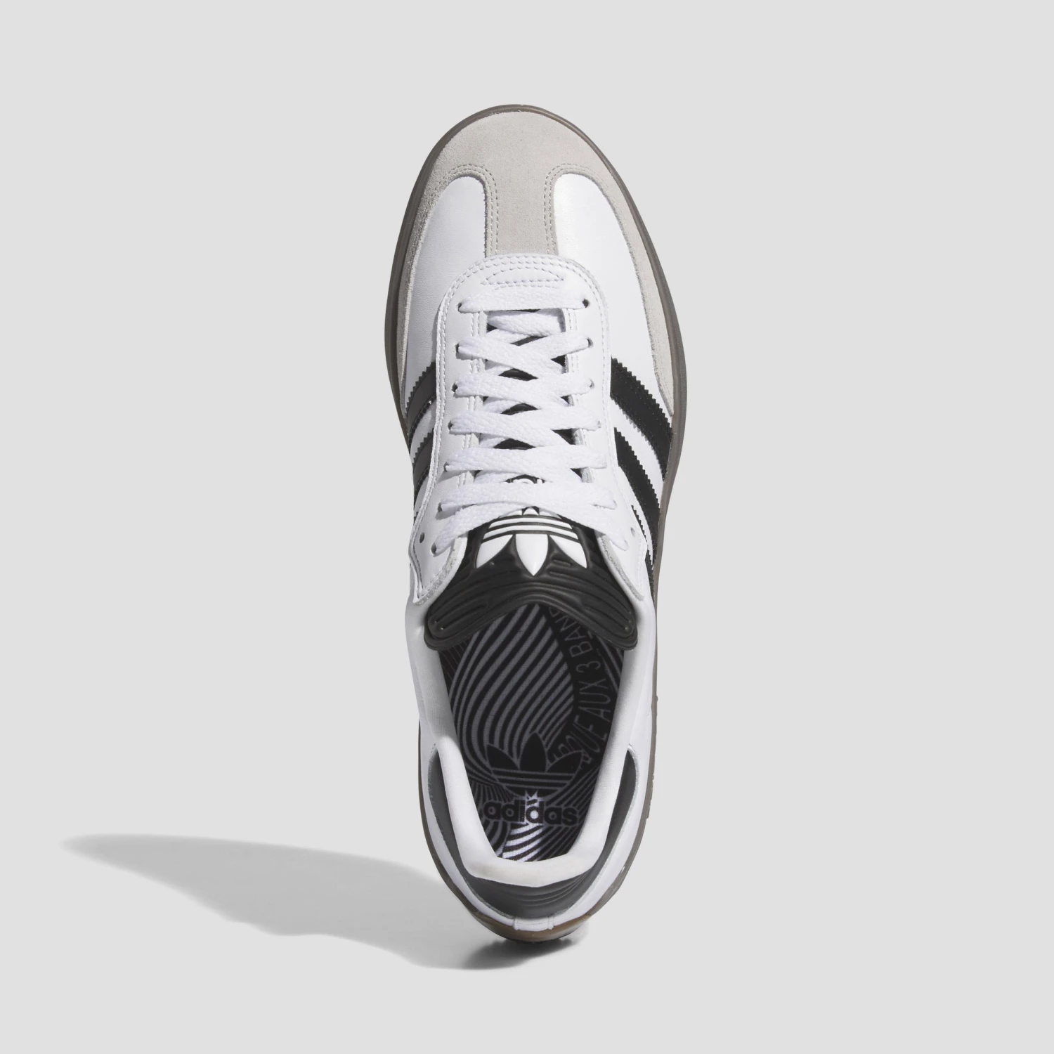 Adidas Lucas Puig Samba Skate Shoe Footwear White / Core Black / Gum 2 Adidas Lucas Puig Samba Skate Shoe Footwear White / Core Black / Gum - Image 2