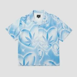 Huf Love In The Air Shortsleeve Resort Shirt Pool Blue