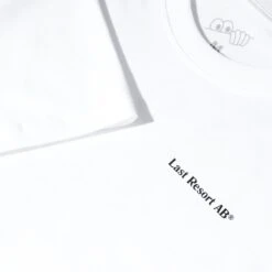 Last Resort AB Atlas Monogram Short Sleeve T-Shirt White / Black -Slam City Shop LRTeeWhite 3