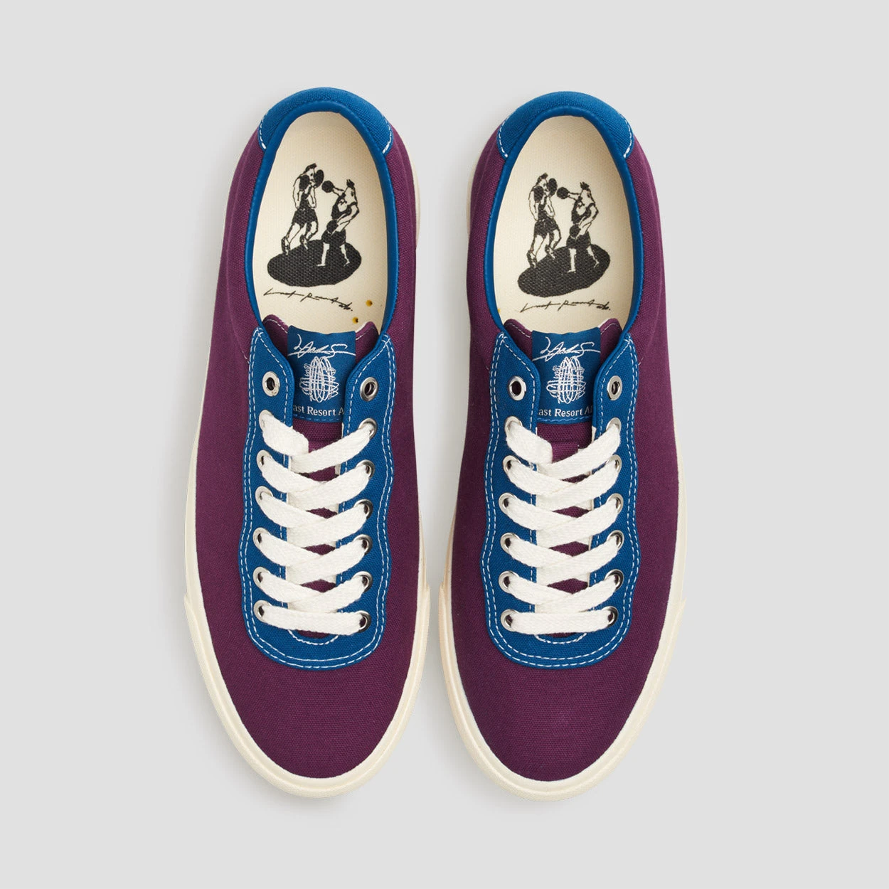 Last Resort AB X Julian Smith VM001 Lo Canvas Plum / Dirty Blue 3 Last Resort AB X Julian Smith VM001 Lo Canvas Plum / Dirty Blue - Image 3
