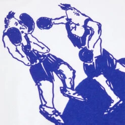 Last Resort AB X Julian Smith Boxers T-Shirt White / Dirty Blue -Slam City Shop Last Resort 08