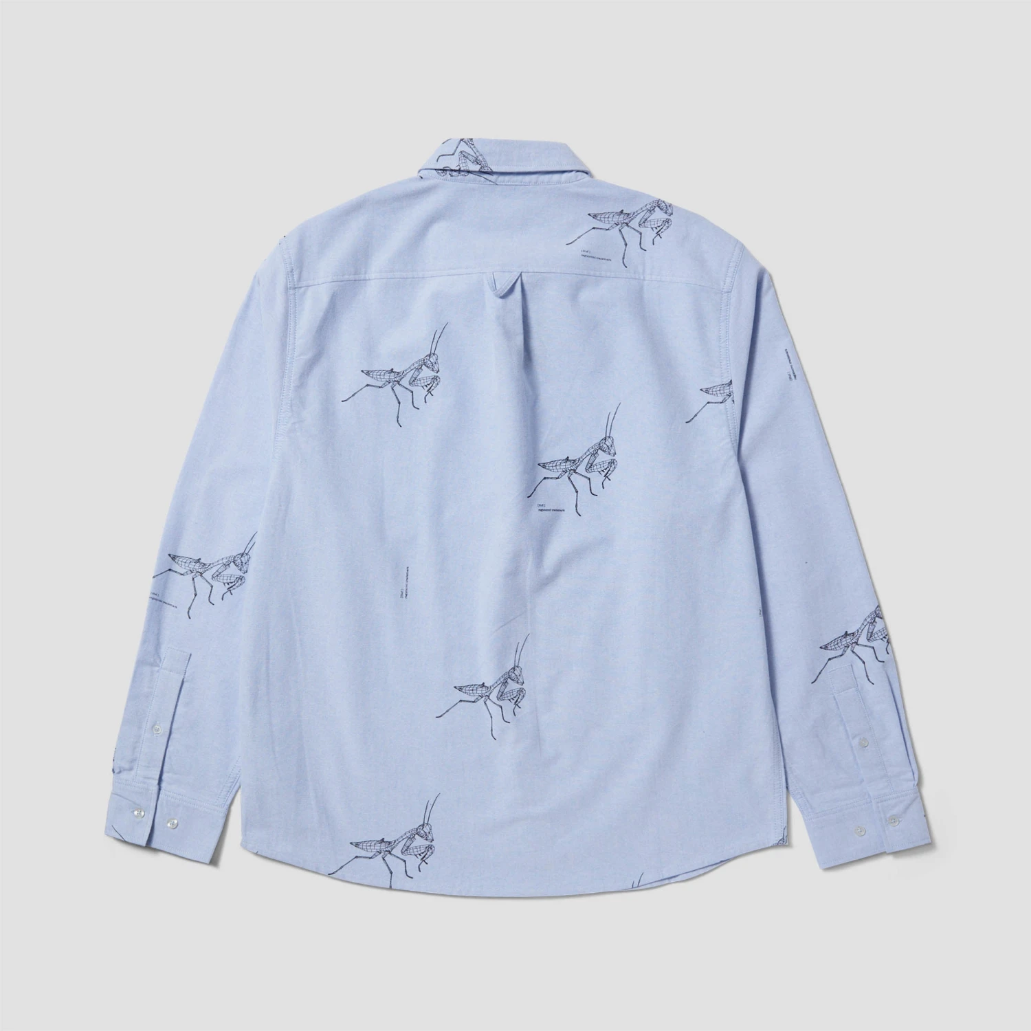 HUF Mantis Oxford Shirt Blue 4 HUF Mantis Oxford Shirt Blue - Image 4