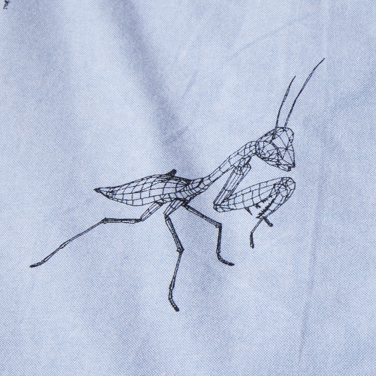 HUF Mantis Oxford Shirt Blue 3 HUF Mantis Oxford Shirt Blue - Image 3