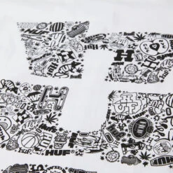 Huf Metablast T-Shirt White -Slam City Shop METABLAST S S TEE WHITE TS02445 WHITE 03