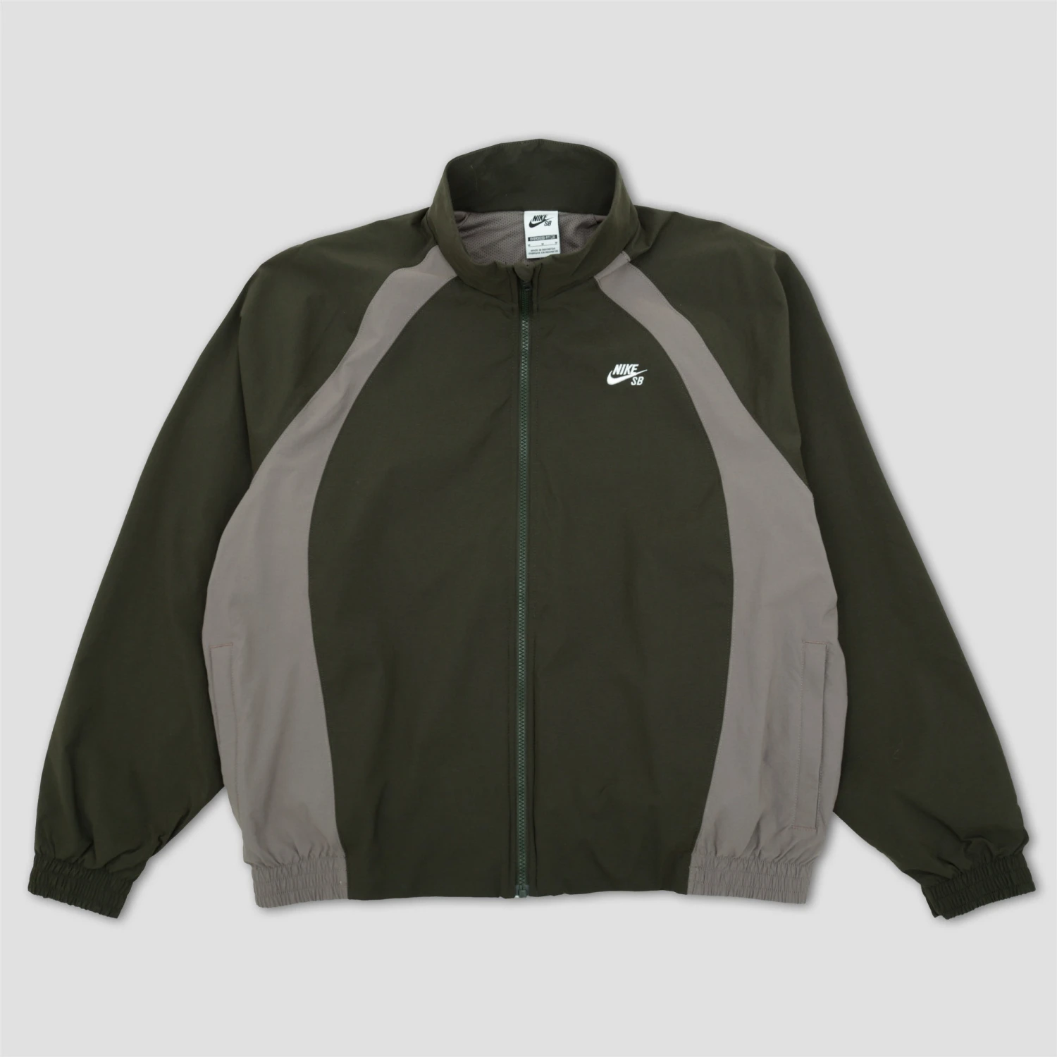 Nike SB Full-Zip Woven Jacket Sequoia / Cave Stone / White 1 Nike SB Full-Zip Woven Jacket Sequoia / Cave Stone / White