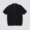 HUF Monogram Jacquard Zip Sweater Black