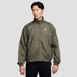 Nike SB Denim Full Zip Track Jacket Medium Olive / White