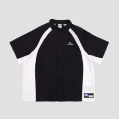 Nike SB Dri-Fit Bowler Woven Shortsleeve Shirt Black / White / White