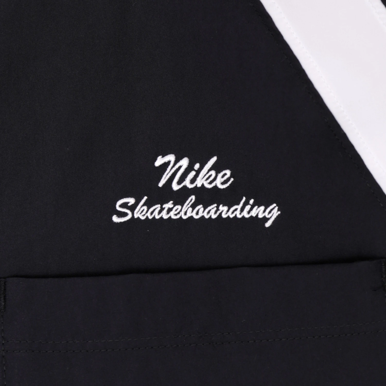 Nike SB Dri-Fit Bowler Woven Shortsleeve Shirt Black / White / White 6 Nike SB Dri-Fit Bowler Woven Shortsleeve Shirt Black / White / White - Image 6