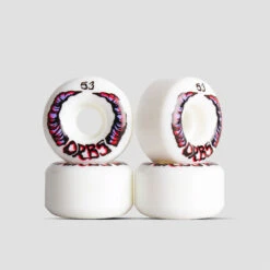 Orbs 53mm 99A Apparitions Round Skateboard Wheels White
