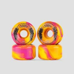 Orbs Specters 53mm 99A Swirls Conical Skateboard Wheels Pink / Yellow