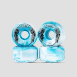 Orbs Specters 56mm 99A Swirls Conical Skateboard Wheels Blue / White