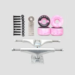 Orbs Swirls Pink / White 53mm Undercarriage Kit 5.25" (7.75"- 8.25")