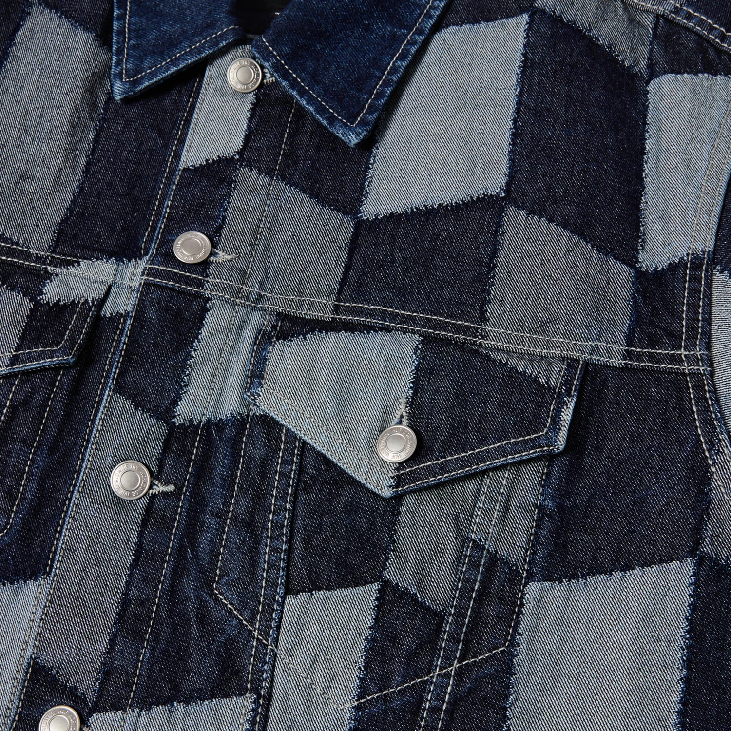 HUF Patchwork Denim Jacket Denim 2 HUF Patchwork Denim Jacket Denim - Image 2