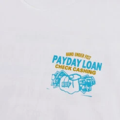 HUF Pay Day Shortsleeve T-Shirt White -Slam City Shop PAY DAY S S TEE WHITE TS02417 WHITE 03