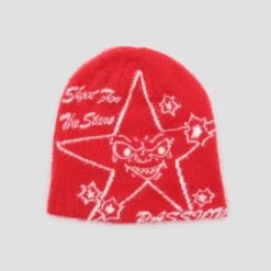 Passion Target Practice Fohair Beanie Red